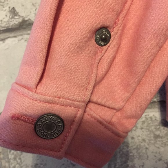 Gap Baby Girl's Pink Denim Jacket Size 0-6 Months - Picture 4 of 6